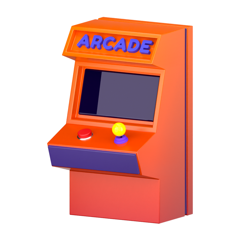 Arcade  Machine 3D Icon 3D Graphic