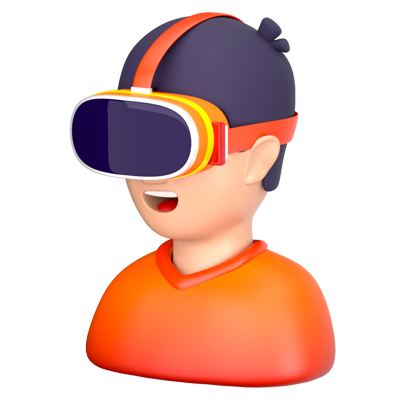 gafas de realidad virtual icono 3d 3D Graphic