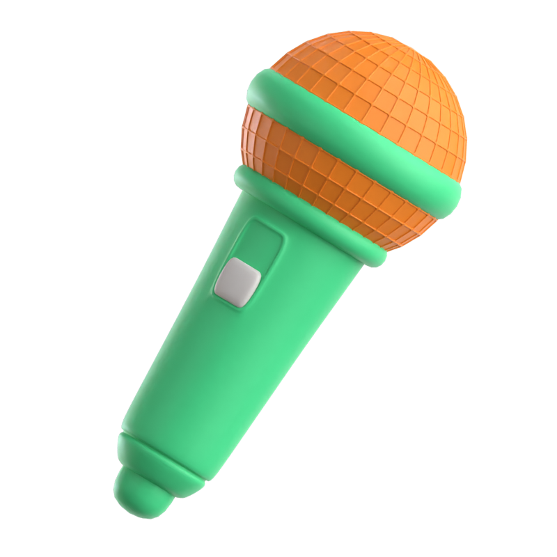 Karaoke Icono 3D 3D Graphic