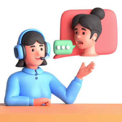 Complain To Customer Service 3D Icon 3D Graphic