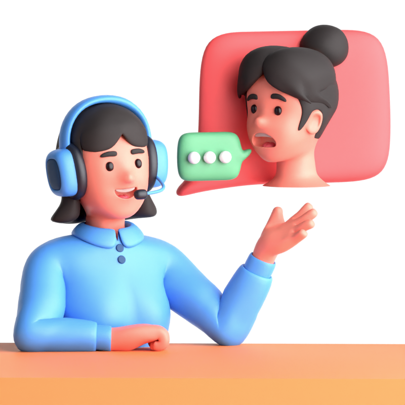 Complain To Customer Service 3D Icon