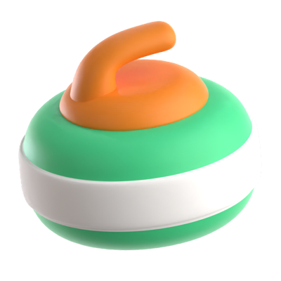 Curling 3D Icon 3D Graphic