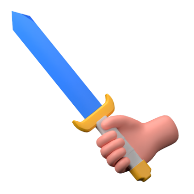 Sword 3D Icon 3D Graphic