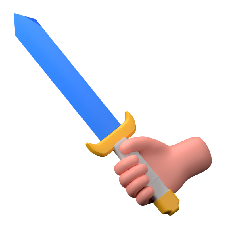 Sword 3D Icon 3D Graphic