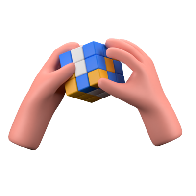 Rubik 3D Icon 3D Graphic