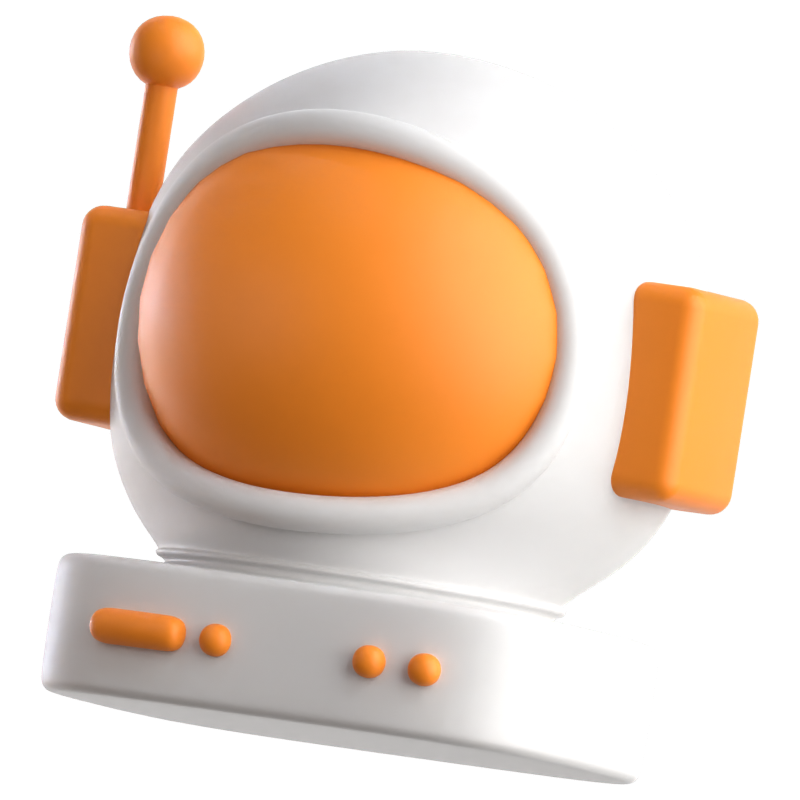 Ícone 3D de astronauta 3D Graphic