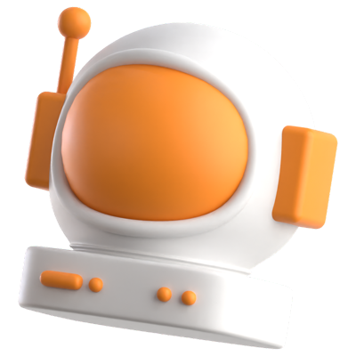 Ícone 3D de astronauta 3D Graphic