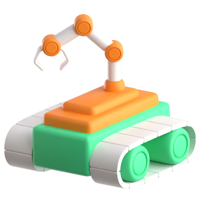 roboterarm 3d-symbol 3D Graphic