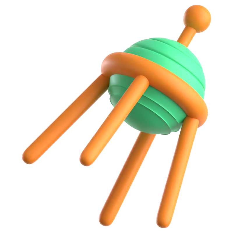 Sputnik 3D Icon 3D Graphic