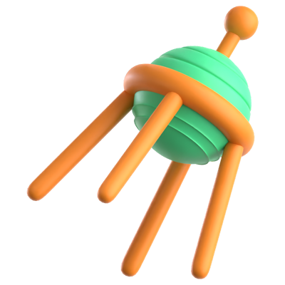 Sputnik 3D-Symbol 3D Graphic