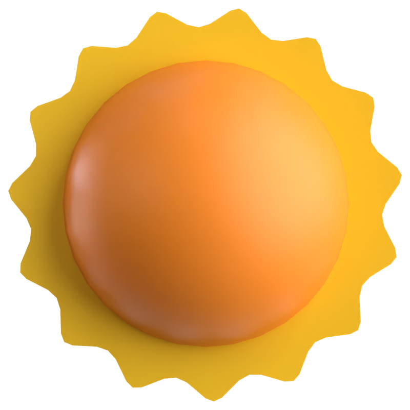 Sun 3D Icon