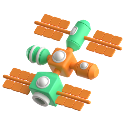 Space Station 3D Icon 3D Graphic