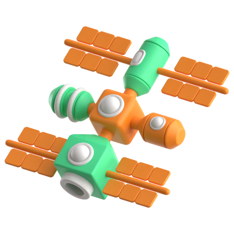 Space Station 3D Icon