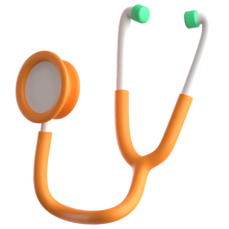 Stethoscope 3D Icon