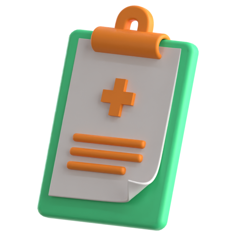 Medical Checkup 3D Icon 3D Graphic