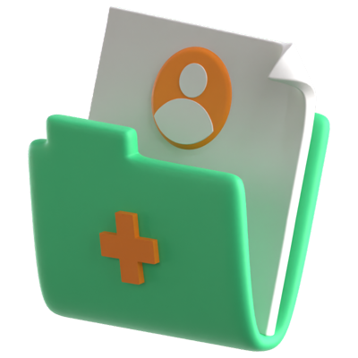 Patient Data 3D Icon 3D Graphic