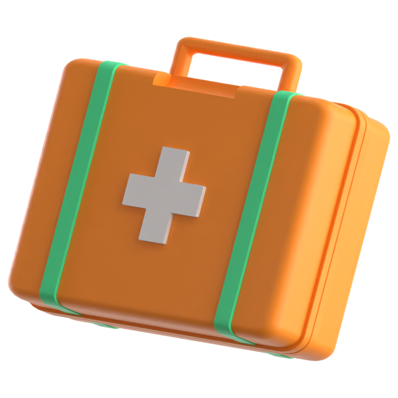 First Aid Box 3D Icon 3D Graphic