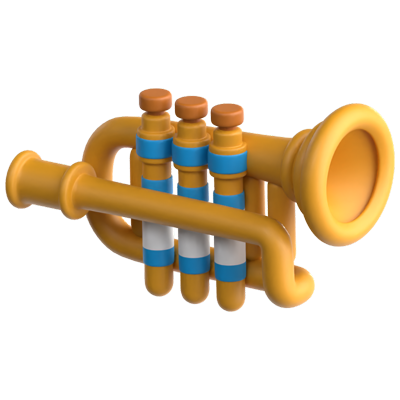 Trumpet 3D Icon 3D Graphic