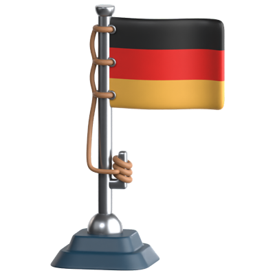 Icono 3D de la bandera de Alemania 3D Graphic