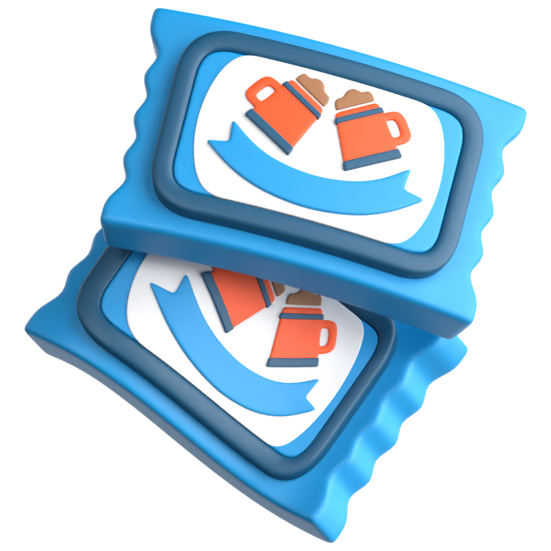 Oktoberfest Ticket 3D Icon