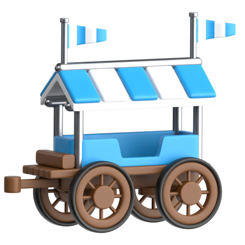 Oktoberfest Kutsche 3D Icon