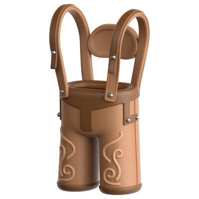 Lederhosen 3D Icon 3D Graphic