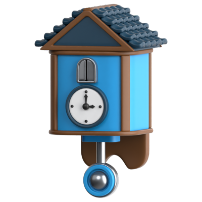 Cuckoo Clock 3D Icon 3D Graphic