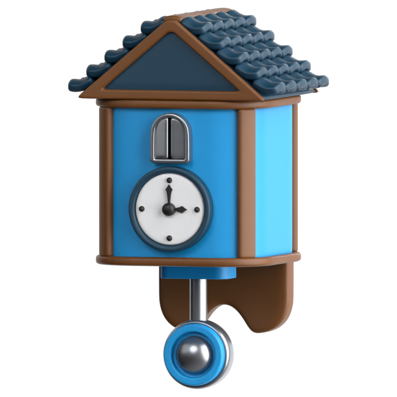 Cuckoo Clock 3D Icon