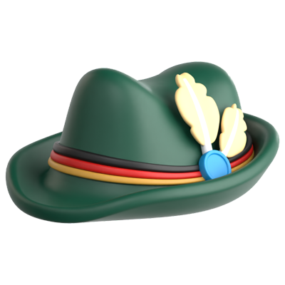 Bavarian Hat 3D Icon 3D Graphic