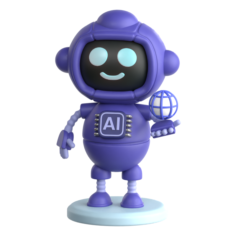 Robot Icono 3D 3D Graphic