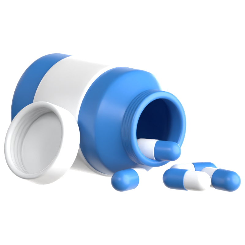 Pill Bottle 3D Icon