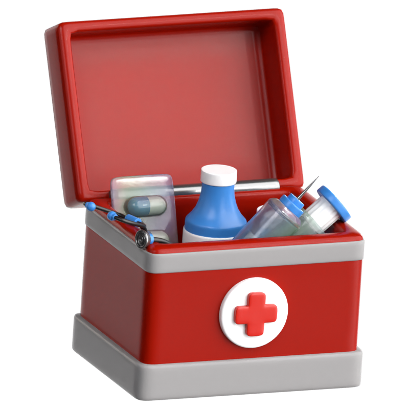 First Aid Kit 3D Icon