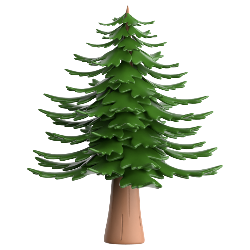 Pine 3D Icon 3D Graphic