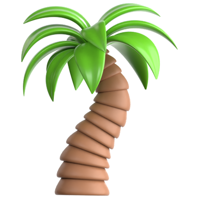 Palm Tree 3D Icon 3D Graphic