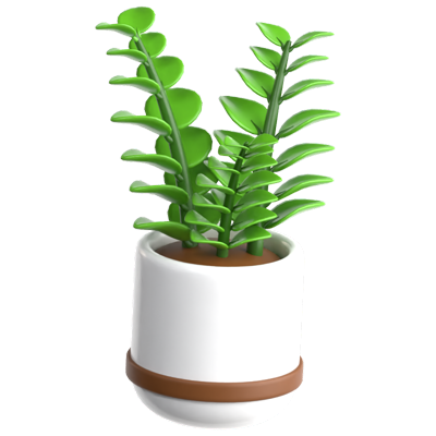 ZZ Plant 3D Icon 3D Graphic