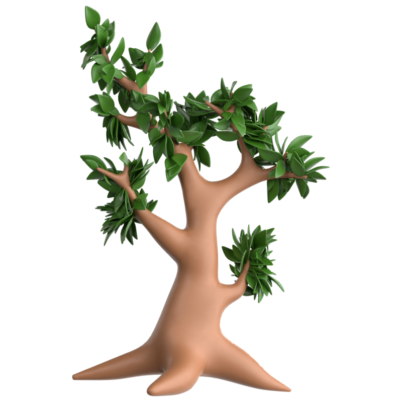 Oak Tree 3D Icon 3D Graphic