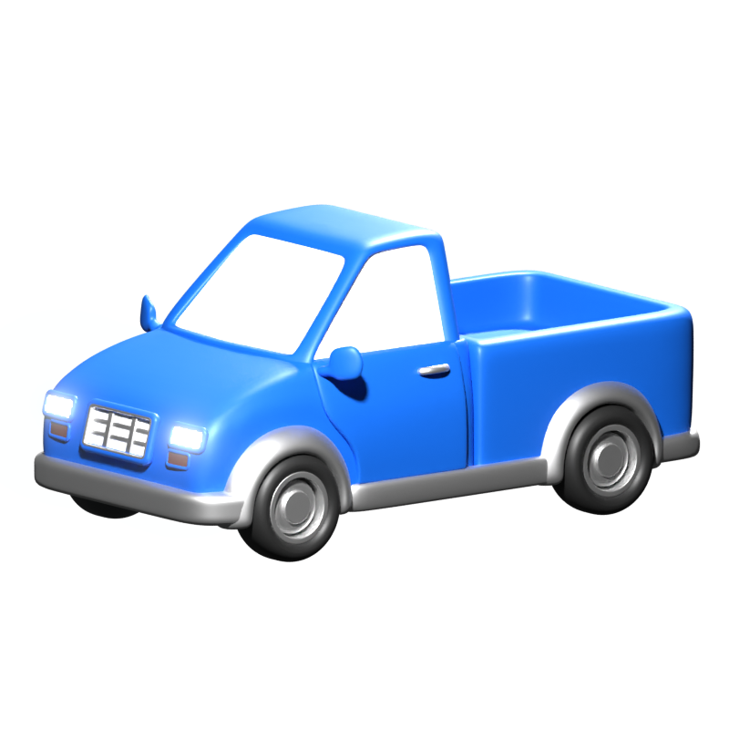 Pickup Auto 3D Icon 3D Graphic