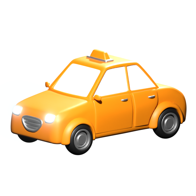 Taxi Icono 3D