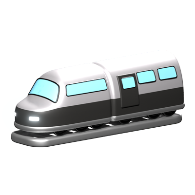 Train 3D Icon 3D Graphic