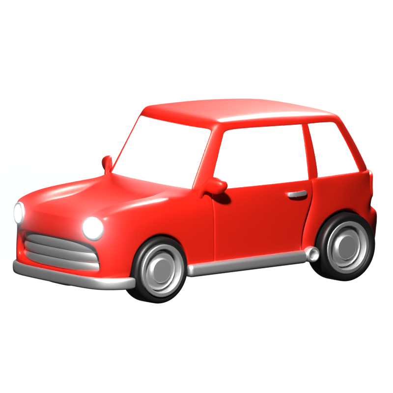 Coche Icono 3D 3D Graphic