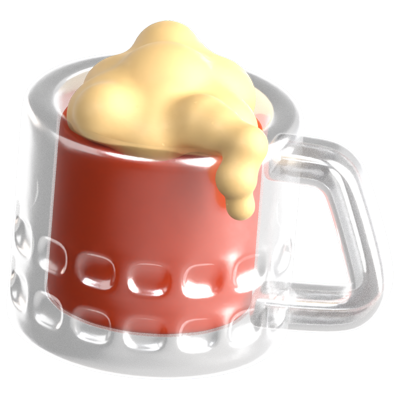 Oktoberfest Mug 3D Icon 3D Graphic