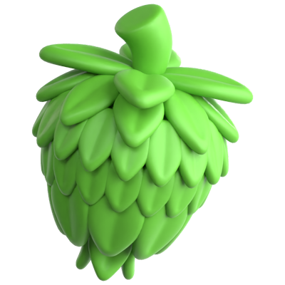 Hop Plant 3D Icon 3D Graphic