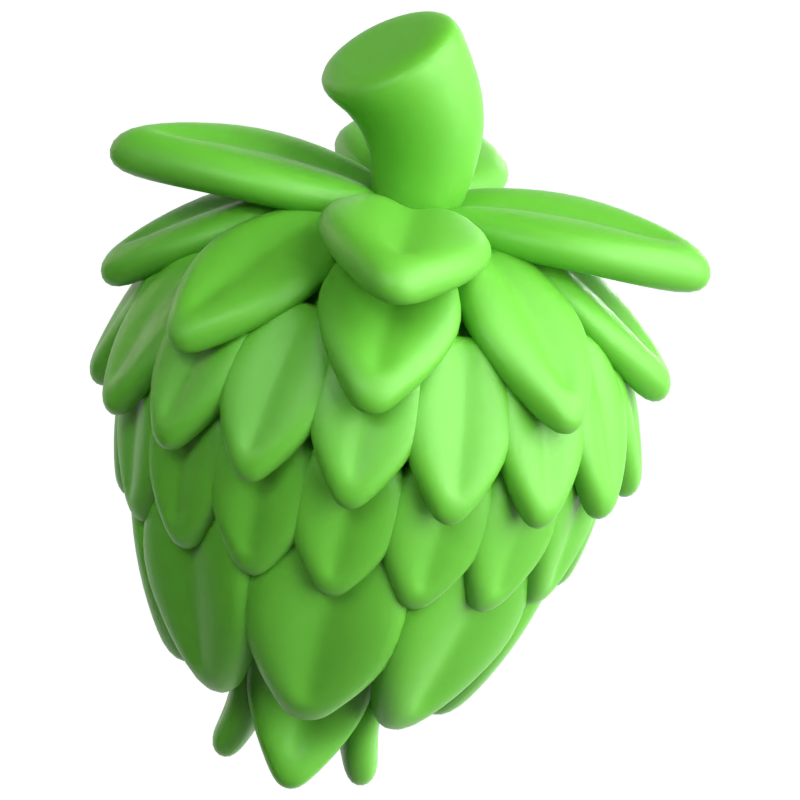 Hop Plant 3D Icon