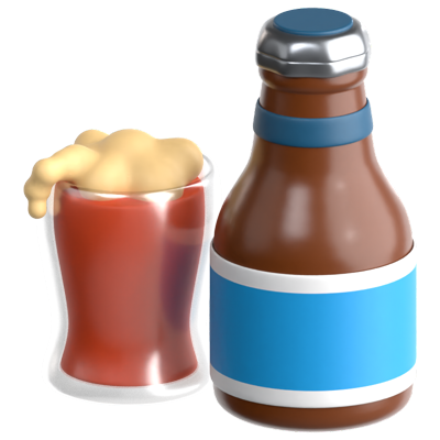 Beverage 3D Icon 3D Graphic