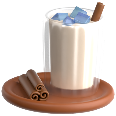 horchata icono 3d 3D Graphic