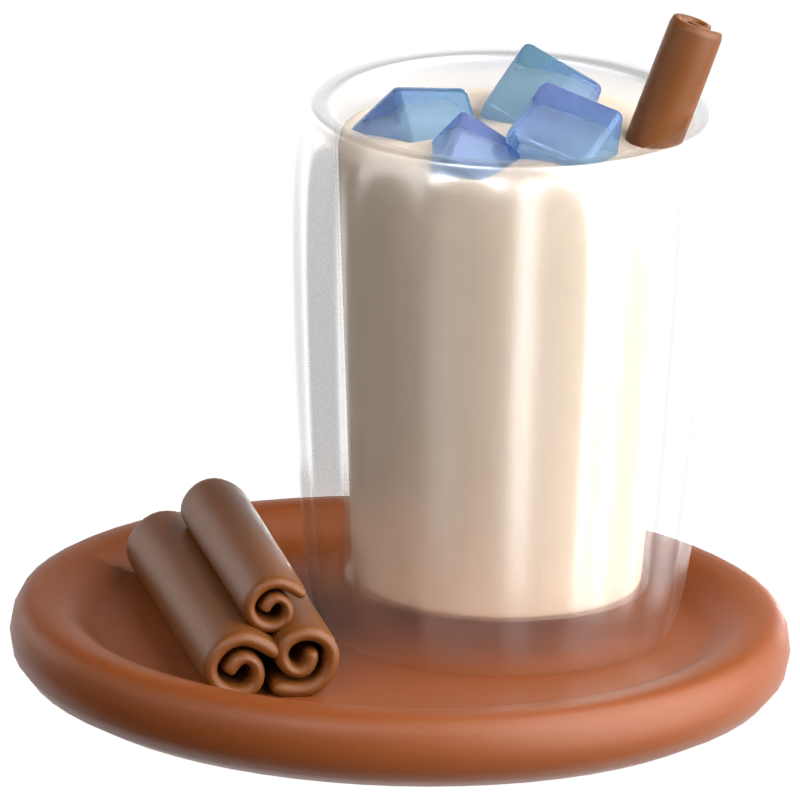 Horchata 3D Icon 3D Graphic