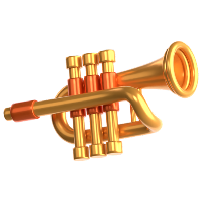 Trumpet 3D Icon 3D Graphic