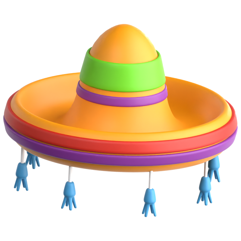 Sombrero Icono 3D