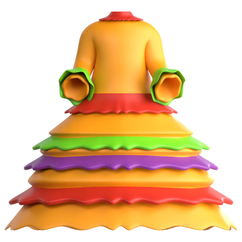 Jalisco Dress 3D Icon