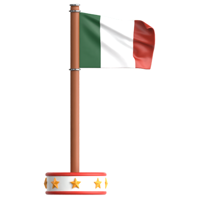 Bandera de México Icono 3D 3D Graphic